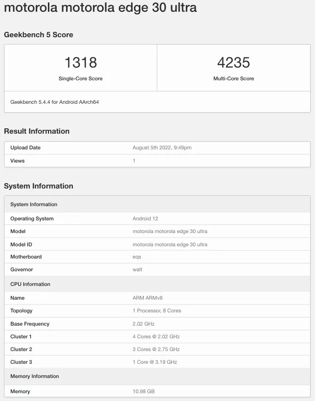 (Fonte da imagem: Geekbench via MySmartPrice)