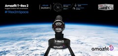 O T-Rex 2 vai em uma &quot;viagem espacial&quot;. (Fonte: Amazfit)