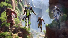 Modelos de jogadores em Anthem estão em exibição (Fonte da imagem: Microsoft Xbox Gaming)