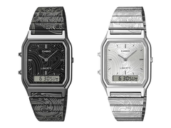 Da esquerda para a direita (na foto), o Casio x Liberty London AQ230EBLT-1A e o AQ230ELT-7A. (Fonte da imagem: Casio - editado)