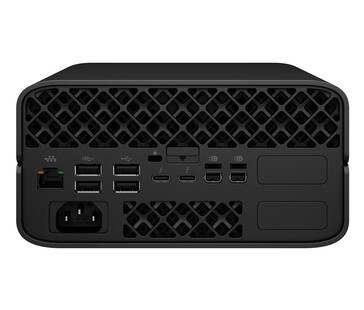 O Mini PC tem um grande número de portas. (Fonte da imagem: HP)