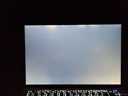 Vazamento moderado de luz de fundo (aqui destacado)