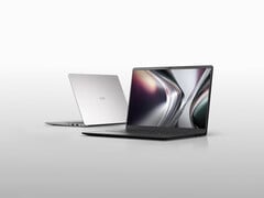 O laptop Wildcat Lake Gram Book possui um design relativamente compacto e leve. Na foto: uma imagem promocional mostrando as duas opções de cor.