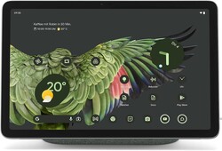 Google Pixel Tablet na cor cinza