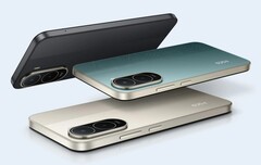 O Poco C81 Pro vem nas opções de cores preta, verde e dourada