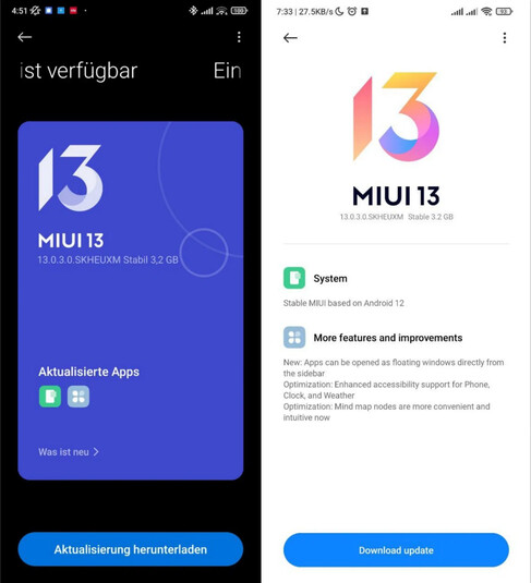 MIUI 13 para o Poco F3.