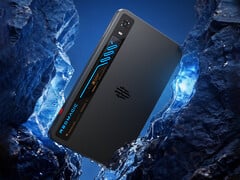 O novo tablet para jogos será lançado no dia 30 de junho na China. Na foto: uma imagem promocional mostrando a versão na cor preta.