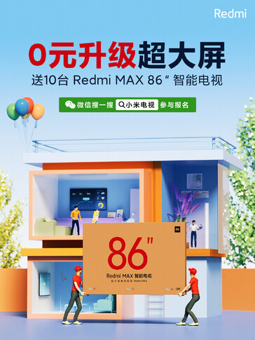 Promoção "Redmi Max 86". (Fonte da imagem: Xiaomi)