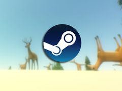 Captura de tela do jogo com o logotipo do Steam sobreposto.