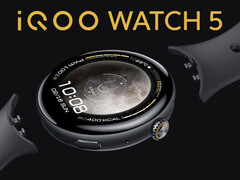 O iQOO Watch 5 conta com um estilo de pulseira de relógio próprio, como muitos de seus rivais. (Fonte da imagem: Vivo - editado)