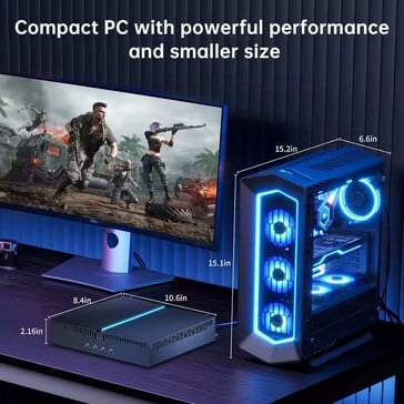 O B21 é um computador de mesa compacto (Fonte da imagem: Partaker)