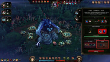 Uma imagem que mostra um monstro em Against the Storm.