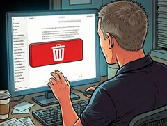 O usuário do ChatGPT exclui dados (imagem simbólica do Nano Banana Pro)