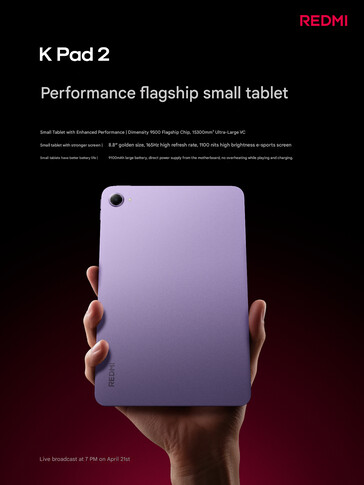 Configuração de resfriamento e outros detalhes compartilhados pela Xiaomi