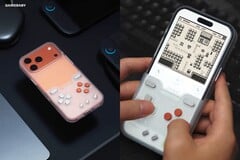 Capa flip-to-play GameBaby Transparent Edition, em edição limitada, para iPhone 17 Pro Max