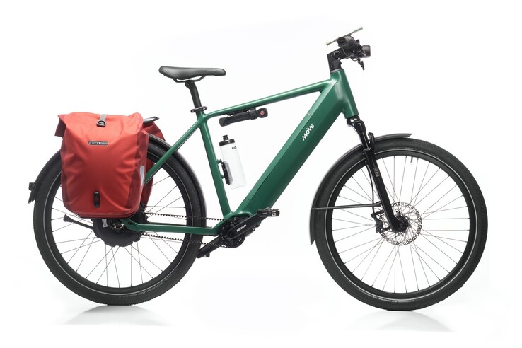 A bicicleta elétrica Möve Voyager V10 com quadro stepover. (Fonte da imagem: Möve)