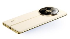 O Realme 12 Pro+ vem com um design elegante em azul ou dourado. (Imagem: Realme)