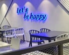 O refeitório dos funcionários da Happy Village na SK Hynix