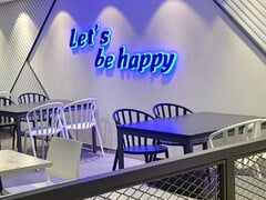 O refeitório dos funcionários da Happy Village na SK Hynix