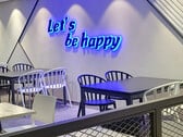 O refeitório dos funcionários da Happy Village na SK Hynix