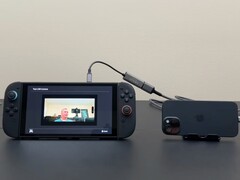 Um iPhone sendo usado como webcam para o Switch 2. (Fonte da imagem: Will It Work? no YouTube)