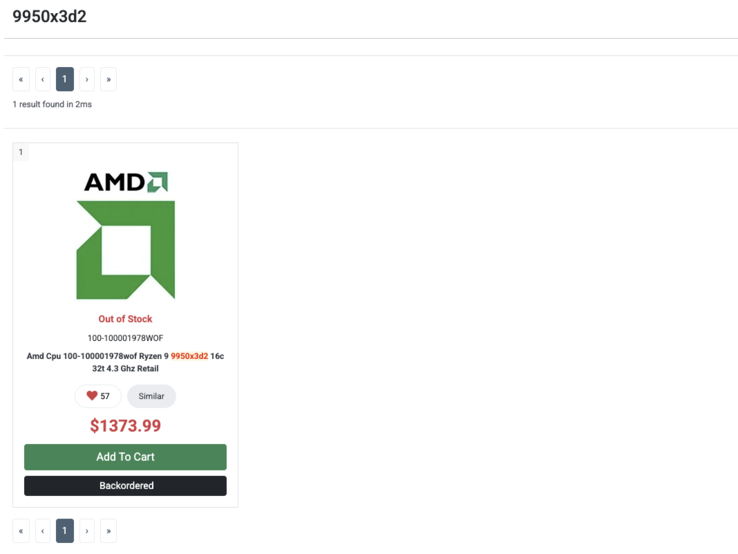 Listagem do AMD Ryzen 9 9950X3D2 na PC-Canada