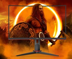 A AOC comercializa o AGON GAMING C27G2Z3/BK como tendo um design sem moldura de três lados. (Fonte da imagem: AOC)