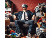 Óculos de realidade virtual usados para combater doenças mentais (imagem simbólica: Bing AI)