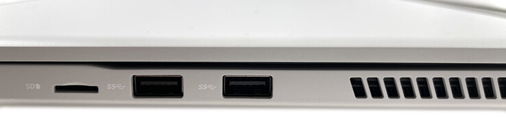 Direito: leitor de cartões microSD, 2x USB 3.1 Gen. 1