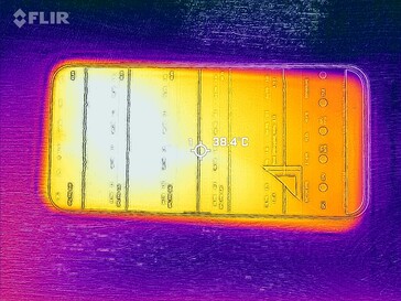 Temperaturas da superfície: Topo