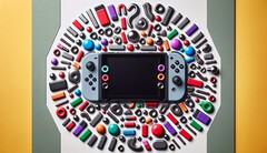 Parece que o Nintendo Switch 2 dependerá muito de ímãs para prender os controles Joy-Con. (Fonte da imagem: imagem gerada por DALLE3)