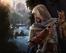 Como bônus adicional, a promoção de teste gratuito inclui uma skin Eivor para todos os jogadores, permitindo que eles façam com que Basim se pareça com o personagem principal do jogo anterior Assassin's Creed Valhalla. (Fonte: PlayStation) 