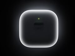 O carregador de 40 W tem um design semelhante ao estojo de carregamento do Apple AirPods. Na foto: uma imagem promocional que oferece uma visão geral do adaptador.