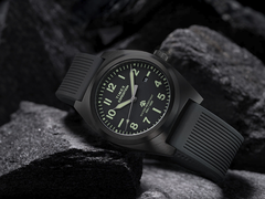 The Timex Expedition Capstone with a black silicone strap, pictured. (Image source: Timex)