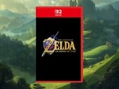 Maquete da caixa do remake de *Zelda: Ocarina of Time* para o Switch 2