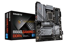 O Gigabyte B660 Gaming X parece ser um dos concorrentes da placa-mãe do Gigabyte Alder Lake (Fonte de imagem: Videocardz)