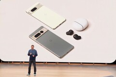 Google Pixel 7 e Pixel 7 Pro no Google IO 2022 (Fonte: Google)