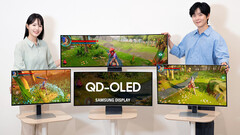 A safra de monitores OLED 2025 da Samsung inclui um monitor de 27 polegadas com taxa de atualização de 500 Hz (Fonte da imagem: Samsung)