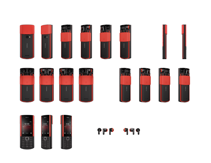 ...ou vermelho e negro. (Fonte: Nokia)