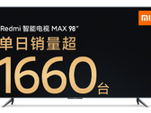 O Redmi Max 98 apresenta a assistência de voz XiaoAI. (Fonte da imagem: Redmi TV/Xiaomi - editado)