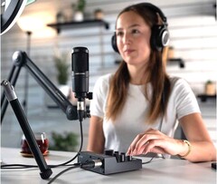 O AT-UMX3 é um mixer de som fácil de usar para podcasters e streamers ao vivo. (Fonte: Audio-Technica Japan)