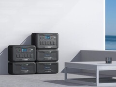 O sistema Bluetti AC500 &amp; B300S é modular, com cada AC500 capaz de até seis conexões de bateria. (Fonte de imagem: Bluetti)