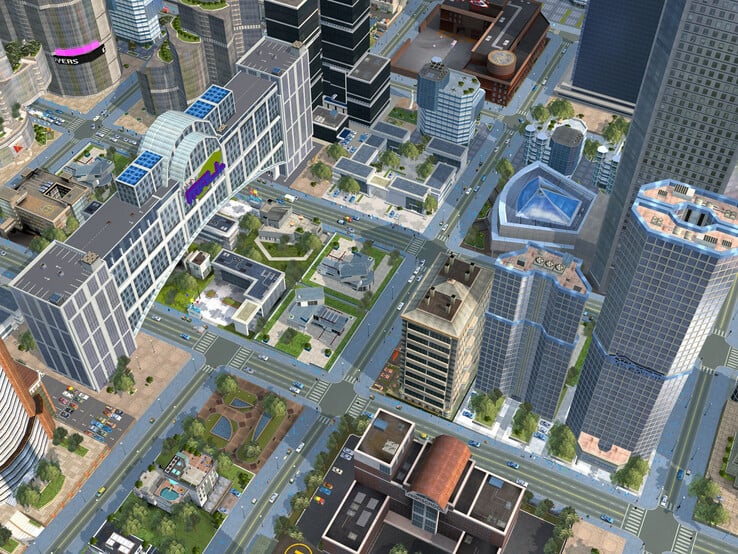 Na imagem: As cidades cheias de vida estavam entre os maiores pontos fortes de City Life 2008 na análise da PC Games.