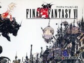 A arte original de Final Fantasy VI de 1994, criada por Yoshitaka Amano, apresenta Terra Branford e a cidade industrial de Vector.