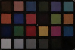 ColorChecker (1 lux, com otimização de cena ativada)