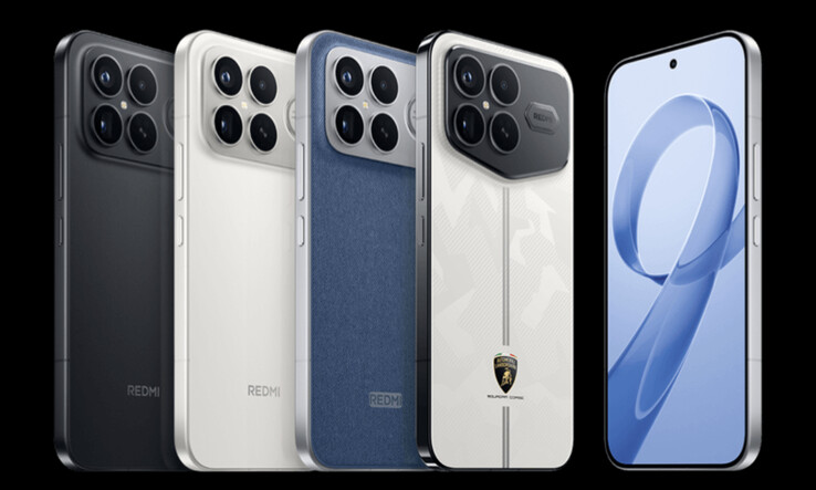 Há rumores de que o Poco F8 Ultra será lançado no primeiro e no terceiro acabamentos em que o Redmi K90 Pro Max está disponível, da esquerda para a direita. (Fonte da imagem: Xiaomi)