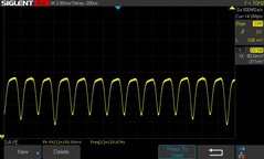 25% de brilho: 120,47 Hz PWM