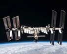 A ISS em órbita (Fonte da imagem: NASA; cortada)