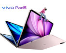 O Vivo Pad5 contém câmeras frontais de 5 MP e câmeras traseiras de 8 MP. (Fonte da imagem: Vivo)