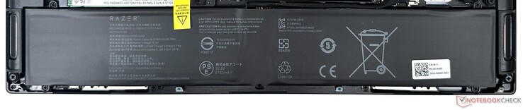 A Razer Blade 16 vem com uma bateria de 95,2 WHr